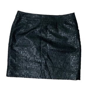 Vintage tweed crackled pattern metallic mini skirt 0 NWT‎